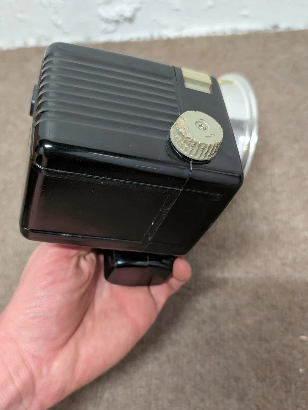 Flash Vintage KODAK Brownie Hawkeye Camera w/ Large Silver Reflector 620 Film